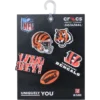 NFL Cincinnati Bengals 5-pak Jibbitz-skovedhæng NFL Cincinnati Bengals 5-pak Jibbitz-skovedhæng