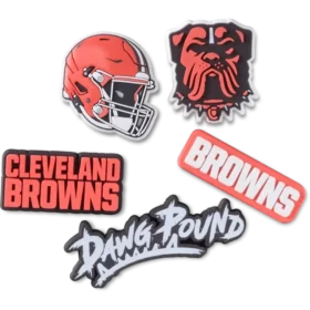 NFL Cleveland Browns 5-pak Jibbitz-sko-vedhæng