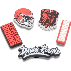 NFL Cleveland Browns 5-pak Jibbitz-sko-vedhæng
