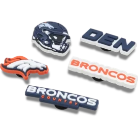 NFL Denver Broncos 5-pak Jibbitz-skovedhæng