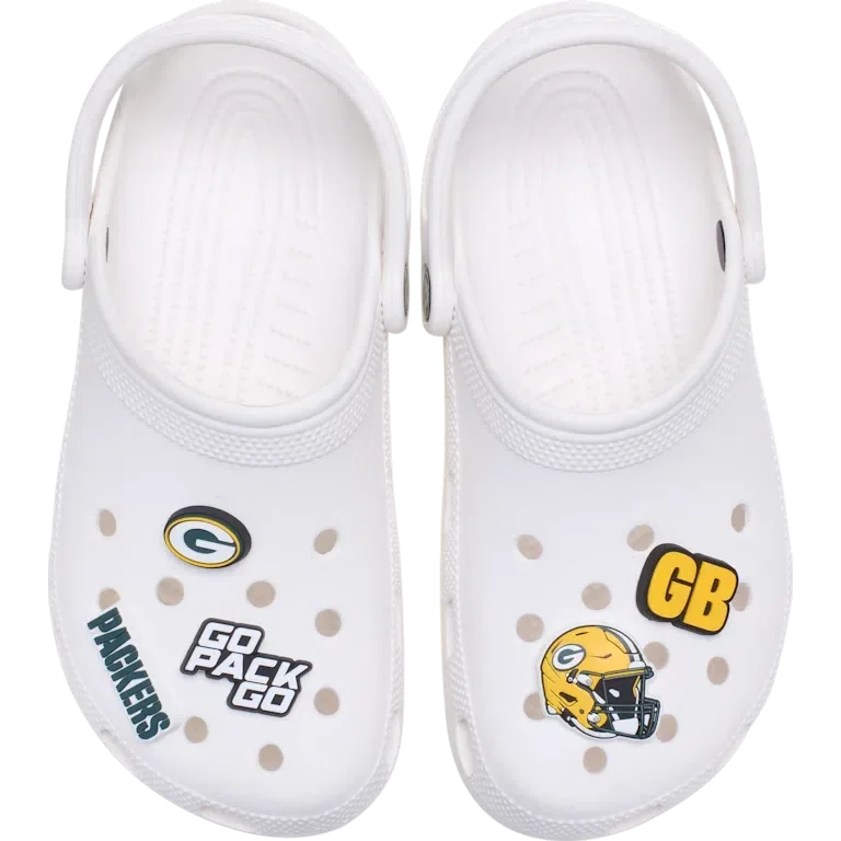 NFL Green Bay Packers 5-pak Jibbitz-sko-vedhæng NFL Green Bay Packers 5-pak Jibbitz-sko-vedhæng