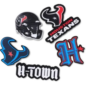 NFL Houston Texans 5-pak Jibbitz-skovedhæng