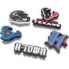 NFL Houston Texans 5-pak Jibbitz-skovedhæng
