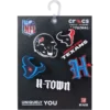NFL Houston Texans 5-pak Jibbitz-skovedhæng