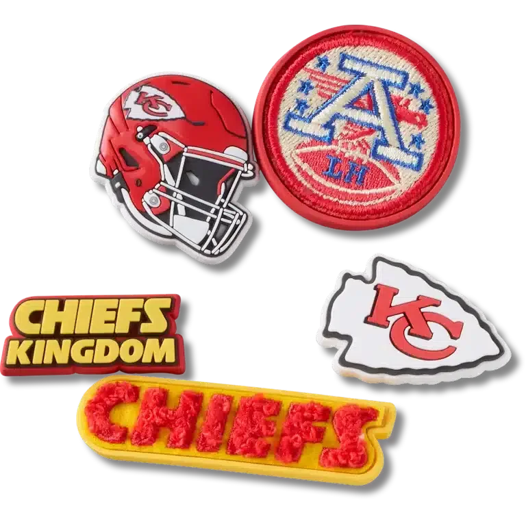 NFL Kansas City Chiefs 5-pak Jibbitz-skovedhæng NFL Kansas City Chiefs 5-pak Jibbitz-skovedhæng