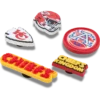 NFL Kansas City Chiefs 5-pak Jibbitz-skovedhæng NFL Kansas City Chiefs 5-pak Jibbitz-skovedhæng