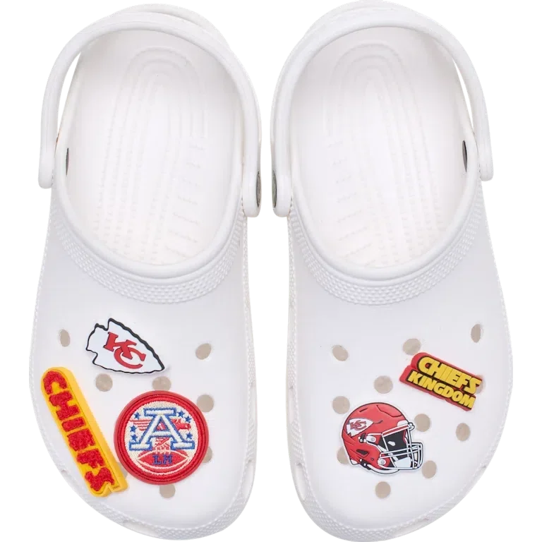 NFL Kansas City Chiefs 5-pak Jibbitz-skovedhæng NFL Kansas City Chiefs 5-pak Jibbitz-skovedhæng