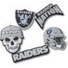 NFL Las Vegas Raiders 5-pak Jibbitz-sko-vedhæng NFL Las Vegas Raiders 5-pak Jibbitz-sko-vedhæng