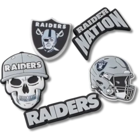 NFL Las Vegas Raiders 5-pak Jibbitz-sko-vedhæng