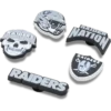 NFL Las Vegas Raiders 5-pak Jibbitz-sko-vedhæng NFL Las Vegas Raiders 5-pak Jibbitz-sko-vedhæng