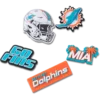 NFL Miami Dolphins 5-pak Jibbitz-sko-vedhæng
