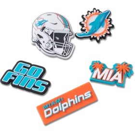 NFL Miami Dolphins 5-pak Jibbitz-sko-vedhæng
