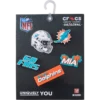 NFL Miami Dolphins 5-pak Jibbitz-sko-vedhæng