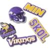 NFL Minnesota Vikings 5-pak Jibbitz-sko-vedhæng