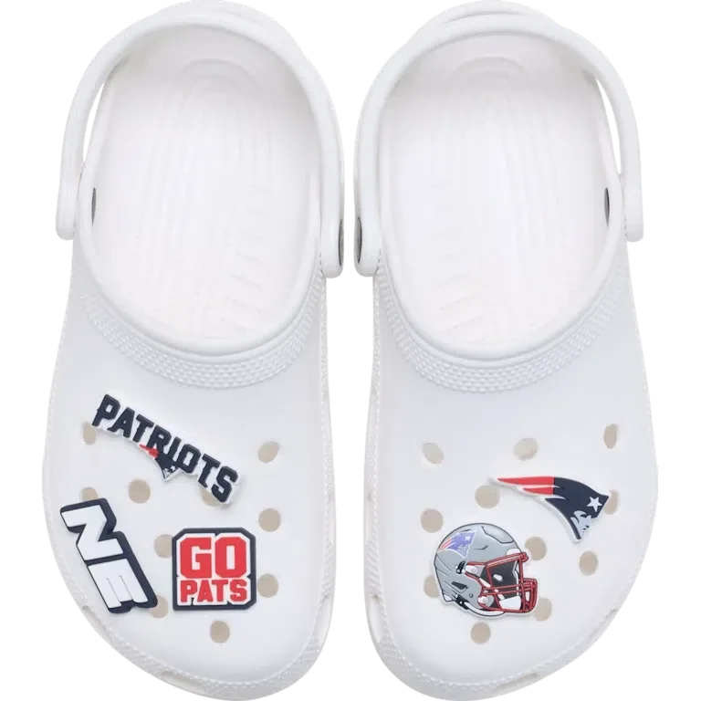 NFL New England Patriots 5-pak Jibbitz-skovedhæng NFL New England Patriots 5-pak Jibbitz-skovedhæng