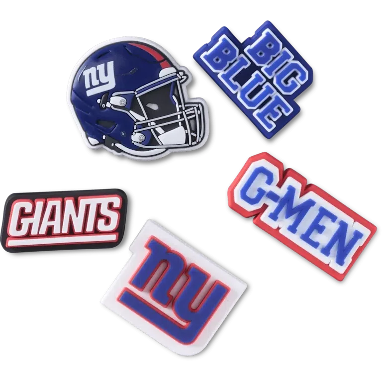 NFL New York Giants 5-pak Jibbitz-sko-vedhæng NFL New York Giants 5-pak Jibbitz-sko-vedhæng