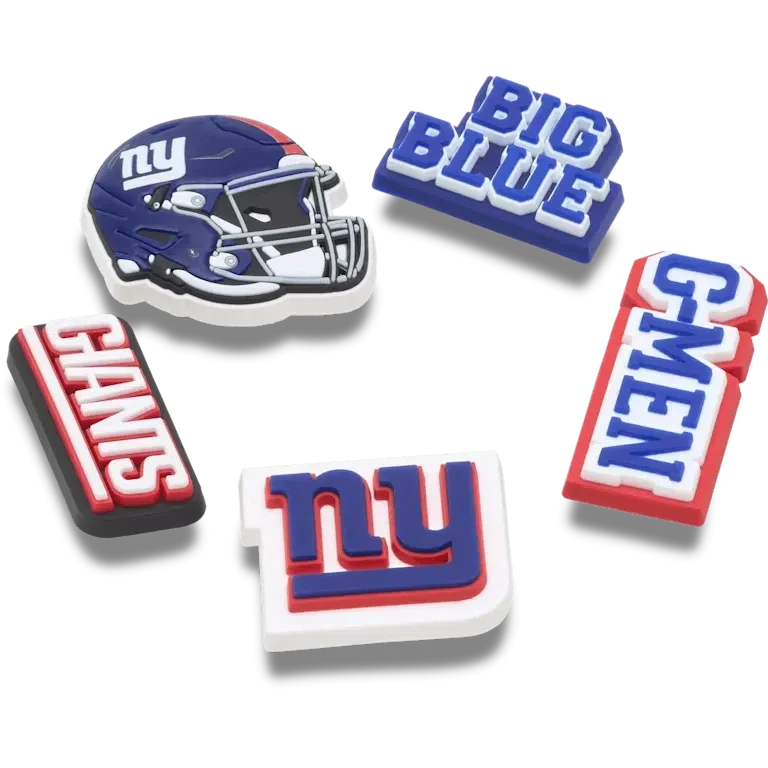 NFL New York Giants 5-pak Jibbitz-sko-vedhæng NFL New York Giants 5-pak Jibbitz-sko-vedhæng