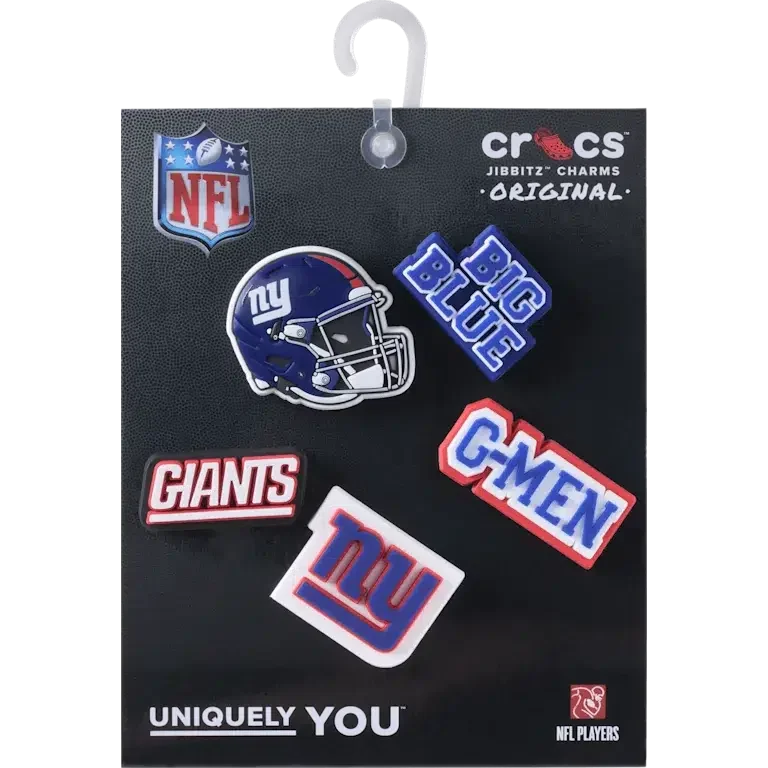 NFL New York Giants 5-pak Jibbitz-sko-vedhæng NFL New York Giants 5-pak Jibbitz-sko-vedhæng