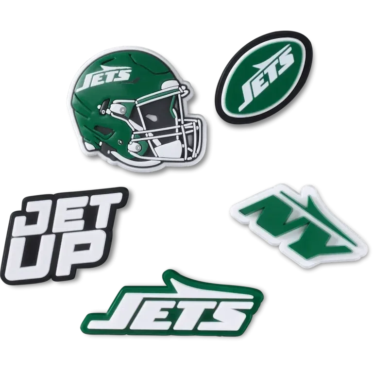 NFL New York Jets 5-pak Jibbitz-sko-vedhæng NFL New York Jets 5-pak Jibbitz-sko-vedhæng