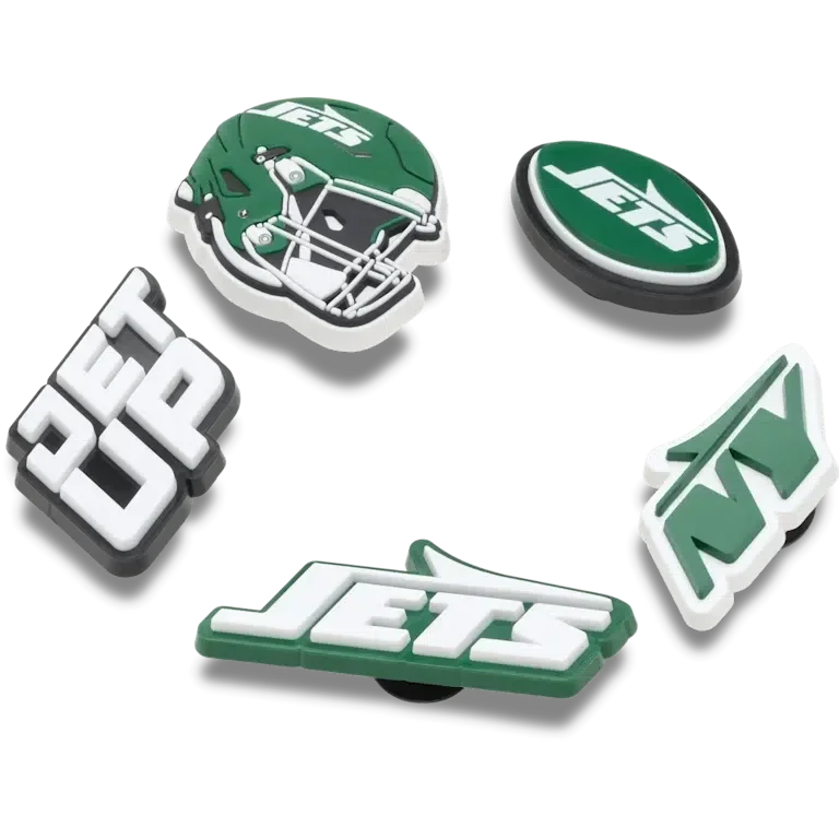 NFL New York Jets 5-pak Jibbitz-sko-vedhæng NFL New York Jets 5-pak Jibbitz-sko-vedhæng