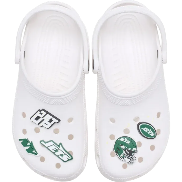 NFL New York Jets 5-pak Jibbitz-sko-vedhæng NFL New York Jets 5-pak Jibbitz-sko-vedhæng