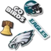 NFL Philadelphia Eagles 5-pak Jibbitz-skovedhæng NFL Philadelphia Eagles 5-pak Jibbitz-skovedhæng