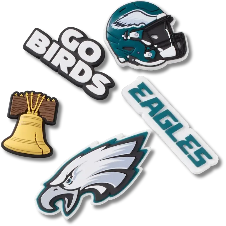 NFL Philadelphia Eagles 5-pak Jibbitz-skovedhæng NFL Philadelphia Eagles 5-pak Jibbitz-skovedhæng