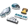 NFL Philadelphia Eagles 5-pak Jibbitz-skovedhæng NFL Philadelphia Eagles 5-pak Jibbitz-skovedhæng