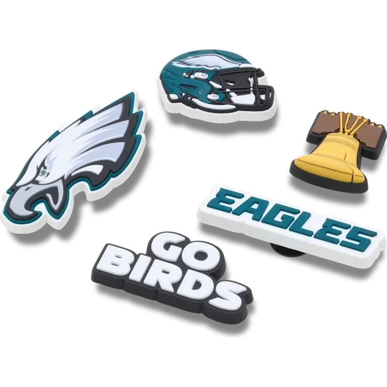 NFL Philadelphia Eagles 5-pak Jibbitz-skovedhæng NFL Philadelphia Eagles 5-pak Jibbitz-skovedhæng