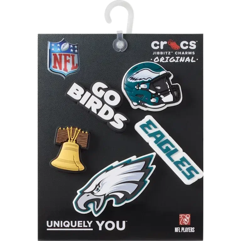 NFL Philadelphia Eagles 5-pak Jibbitz-skovedhæng NFL Philadelphia Eagles 5-pak Jibbitz-skovedhæng