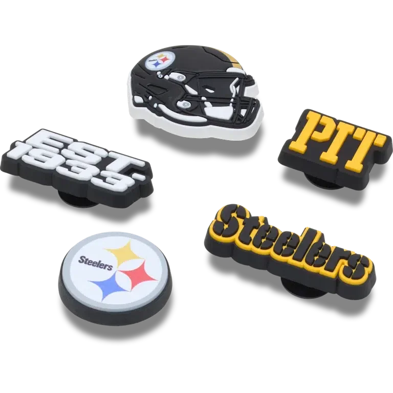 NFL Pittsburgh Steelers 5-pak Jibbitz-skovedhæng NFL Pittsburgh Steelers 5-pak Jibbitz-skovedhæng