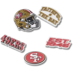 NFL San Francisco 49ers 5-pak Jibbitz-skovedhæng