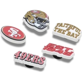 NFL San Francisco 49ers 5-pak Jibbitz-skovedhæng