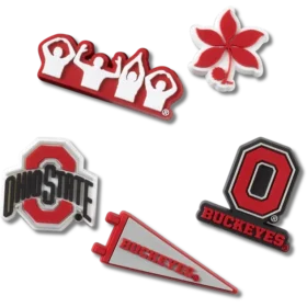 Ohio State University 5-pak Jibbitz-vedhæng