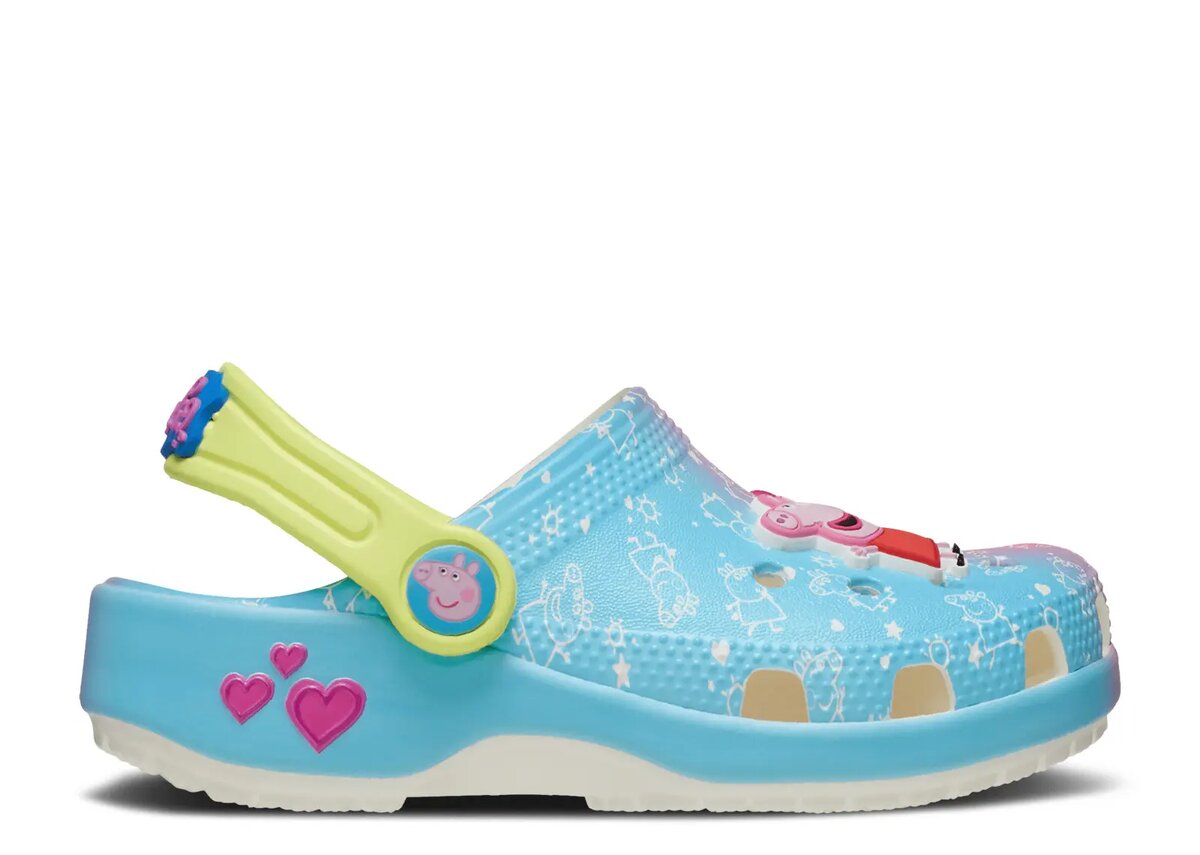Peppa Pig x Classic Clog til småbørn ‘Blue Pink Gradient’ Peppa Pig x Classic Clog til småbørn ‘Blue Pink Gradient’