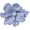 Periwinkle-blomst med perle Jibbitz-vedhæng