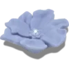Periwinkle-blomst med perle Jibbitz-vedhæng