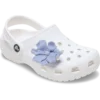Periwinkle-blomst med perle Jibbitz-vedhæng