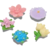 Perleblomster, 5-pak Jibbitz-vedhæng