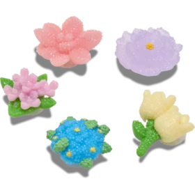 Perleblomster, 5-pak Jibbitz-vedhæng