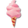 Pink Cotton Candy Jibbitz-vedhæng