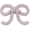 Pink Glittery Bow Jibbitz™-vedhæng