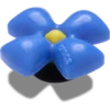 Puffy Blue Flower Jibbitz™-vedhæng