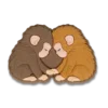 Punch the Monkey and His Bestie Jibbitz-sko-skovedhæng Punch the Monkey and His Bestie Jibbitz-sko-skovedhæng