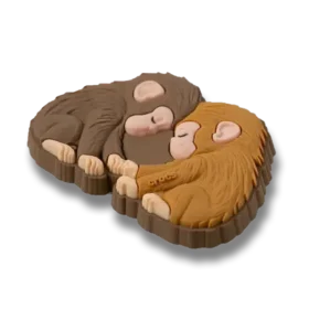 Punch the Monkey and His Bestie Jibbitz-sko-skovedhæng