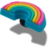 Rainbow Jibbitz-vedhæng