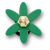 Retro grønne Spinner Flower Jibbitz™-vedhæng