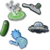 Rick and Morty 5-pak Jibbitz-vedhæng