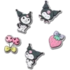 Sanrio Kuromi 5-pak Jibbitz-vedhæng