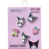 Sanrio Kuromi 5-pak Jibbitz-vedhæng